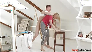 18yo hottie facefucked by horny stepbrother